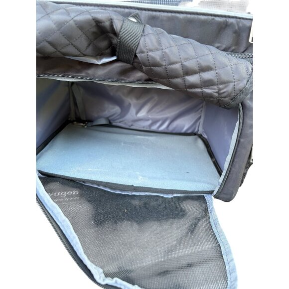 Pet Backpack Carrier With Mesh Panel Quilted Storage Pocket & Adjustable Straps - Picture 4 of 7